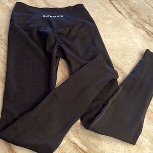 Alphalete Black Marl Amplify Leggings Size Small